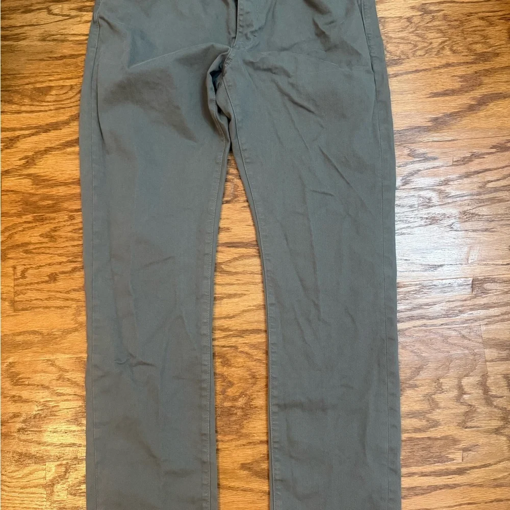 J. Crew Straight Fit Pants in Olive